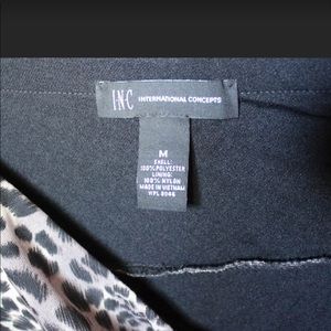 INC animal print, elastic waist ruffled short